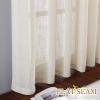 imageNICETOWN White Linen Sheer Curtains and Drapes 84 inches Long Rod Pocket ampamp Back Tab semitransparent with Light Through Vertical Window Treatments for Sliding Glass Door ampamp Living Room 52quotW Set of 2Beige