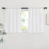 imageNICETOWN White Linen Sheer Curtains and Drapes 84 inches Long Rod Pocket ampamp Back Tab semitransparent with Light Through Vertical Window Treatments for Sliding Glass Door ampamp Living Room 52quotW Set of 2White