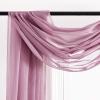 imageNICETOWN White Sheer Window Scarf 216 inch Extra Long Soft Voile Textured Bed Canopy Scarf Curtains for Event DesignsHome Decor 60 inches Wide Set of 2Mauve