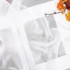 imageNICETOWN White Sheer Window Scarf 216 inch Extra Long Soft Voile Textured Bed Canopy Scarf Curtains for Event DesignsHome Decor 60 inches Wide Set of 2White