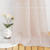 imageNICETOWN White Sheer Window Scarf 216 inch Extra Long Soft Voile Textured Bed Canopy Scarf Curtains for Event DesignsHome Decor 60 inches Wide Set of 2Taupe
