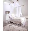 imageNICETOWN White Sheer Window Scarf 216 inch Extra Long Soft Voile Textured Bed Canopy Scarf Curtains for Event DesignsHome Decor 60 inches Wide Set of 2White