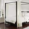 imageNICETOWN White Sheer Window Scarf 216 inch Extra Long Soft Voile Textured Bed Canopy Scarf Curtains for Event DesignsHome Decor 60 inches Wide Set of 2Off White