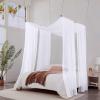 imageNICETOWN White Sheer Window Scarf 216 inch Extra Long Soft Voile Textured Bed Canopy Scarf Curtains for Event DesignsHome Decor 60 inches Wide Set of 2White