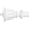 imageNICETOWN Antique White Curtain Rods for Window 48 to 86 inch Decorative 1 18 inch Diameter Single Strong Curtain Rod with Trophy Design for FarmhouseLiving RoomAntique White