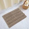 imageNICETOWN Grey Bathroom Rug Extra Thick Indoor Outdoor Durable Doormat for Bathroom AntiSlip Soft Plush Chenille Shaggy Bath Mat Living Room Bedroom Mat Water Absorbent Floor Carpet 47 x 24Taupe Brown