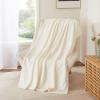 imageNICETOWN Soft Blanket King Size Fleece Warm Fuzzy Throw for BedSofa Lightweight 300GSM Microplush Ultra Warm Blanket 90quot x 108quot GreyWhitee