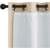 imageNICETOWN White Blackout Curtain Liners for Window  Noise Reducing Light Blocking Liner for 84 inch Curtains Set of 2 Each is 27quot x 80quot Hooks Included Greyish WhiteGreyish White