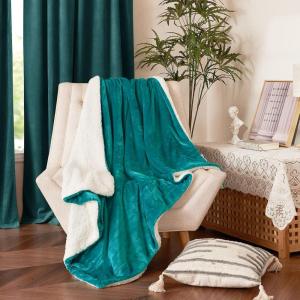 imageNICETOWN Halloween Twin Fleece Plush Blanket Fashion Fuzzy Gifts for Family Soft Lightweight Fluffy Fleece Plush Couch Blankets for Living RoomBedroomSofa 60 x 80 inches BlackTeal