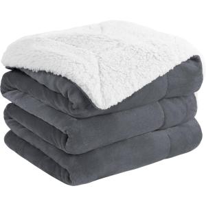 imageNICETOWN Halloween Twin Fleece Plush Blanket Fashion Fuzzy Gifts for Family Soft Lightweight Fluffy Fleece Plush Couch Blankets for Living RoomBedroomSofa 60 x 80 inches BlackDark Grey