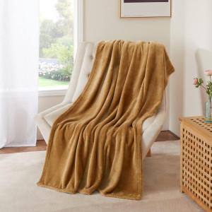 imageNICETOWN Soft Blanket King Size Fleece Warm Fuzzy Throw for BedSofa Lightweight 300GSM Microplush Ultra Warm Blanket 90quot x 108quot GreyCoffee