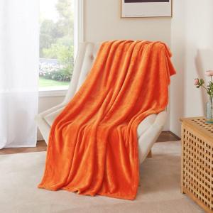 imageNICETOWN Soft Blanket King Size Fleece Warm Fuzzy Throw for BedSofa Lightweight 300GSM Microplush Ultra Warm Blanket 90quot x 108quot GreyOrange