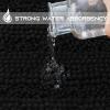 imageNICETOWN Grey Bathroom Rug Sets Extra Thick Bath Rugs for Bathroom AntiSlip Soft Plush Chenille Shaggy Bath Mats Living Room Bedroom Mats Water Absorbent Floor Carpets 20 x 32 Plus 17 x 24Black