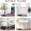 imageNICETOWN Grey Bathroom Rug Sets Extra Thick Bath Rugs for Bathroom AntiSlip Soft Plush Chenille Shaggy Bath Mats Living Room Bedroom Mats Water Absorbent Floor Carpets 20 x 32 Plus 17 x 24Mauve