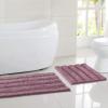 imageNICETOWN Grey Bathroom Rug Sets Extra Thick Bath Rugs for Bathroom AntiSlip Soft Plush Chenille Shaggy Bath Mats Living Room Bedroom Mats Water Absorbent Floor Carpets 20 x 32 Plus 17 x 24Mauve