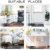 imageNICETOWN Grey Bathroom Rug Sets Extra Thick Bath Rugs for Bathroom AntiSlip Soft Plush Chenille Shaggy Bath Mats Living Room Bedroom Mats Water Absorbent Floor Carpets 20 x 32 Plus 17 x 24Grey