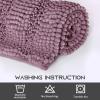 imageNICETOWN Grey Bathroom Rug Sets Extra Thick Bath Rugs for Bathroom AntiSlip Soft Plush Chenille Shaggy Bath Mats Living Room Bedroom Mats Water Absorbent Floor Carpets 20 x 32 Plus 17 x 24Mauve