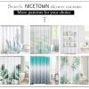 imageNICETOWN Grey Bathroom Rug Sets Extra Thick Bath Rugs for Bathroom AntiSlip Soft Plush Chenille Shaggy Bath Mats Living Room Bedroom Mats Water Absorbent Floor Carpets 20 x 32 Plus 17 x 24Dove Grey
