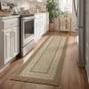 imageNICETOWN 8x10 Large Washable Pink Area Rug  Boho NonSlip Folable Rug Stain Resistant Oriental Medallion Living Room Carpet for Girls Room Kitchen Laundry Bathroom Bedroom Light PinkNatural