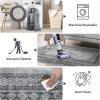 imageNICETOWN 8x10 Large Washable Pink Area Rug  Boho NonSlip Folable Rug Stain Resistant Oriental Medallion Living Room Carpet for Girls Room Kitchen Laundry Bathroom Bedroom Light PinkGrey
