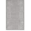 imageNICETOWN 8x10 Large Washable Pink Area Rug  Boho NonSlip Folable Rug Stain Resistant Oriental Medallion Living Room Carpet for Girls Room Kitchen Laundry Bathroom Bedroom Light PinkSilver Grey
