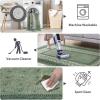 imageNICETOWN 8x10 Large Washable Pink Area Rug  Boho NonSlip Folable Rug Stain Resistant Oriental Medallion Living Room Carpet for Girls Room Kitchen Laundry Bathroom Bedroom Light PinkGreen