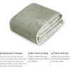 imageNICETOWN 8x10 Large Washable Pink Area Rug  Boho NonSlip Folable Rug Stain Resistant Oriental Medallion Living Room Carpet for Girls Room Kitchen Laundry Bathroom Bedroom Light PinkSage Green