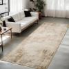 imageNICETOWN 8x10 Large Washable Pink Area Rug  Boho NonSlip Folable Rug Stain Resistant Oriental Medallion Living Room Carpet for Girls Room Kitchen Laundry Bathroom Bedroom Light PinkSandy Yellow