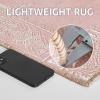 imageNICETOWN 8x10 Large Washable Pink Area Rug  Boho NonSlip Folable Rug Stain Resistant Oriental Medallion Living Room Carpet for Girls Room Kitchen Laundry Bathroom Bedroom Light PinkPink