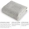 imageNICETOWN 8x10 White Washable Area Rug for Bedroom Thin Washable Rug for Living Room NonSlip Door Mat Ultra Soft for Bedroom Living Room Kitchen Home Office White and BrownGrey