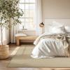 imageNICETOWN 8x10 White Washable Area Rug for Bedroom Thin Washable Rug for Living Room NonSlip Door Mat Ultra Soft for Bedroom Living Room Kitchen Home Office White and BrownNatural