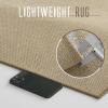 imageNICETOWN 8x10 White Washable Area Rug for Bedroom Thin Washable Rug for Living Room NonSlip Door Mat Ultra Soft for Bedroom Living Room Kitchen Home Office White and BrownNatural