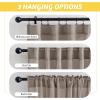 imageNICETOWN Linen Curtains for Windows 84 inch Length Rod Pocket ampamp Back Tab Semi Sheer Linen Curtains ampamp Drapes Privacy with Light Through for BedroomLiving Room Natural W52 x L84 2 PiecesBurlap