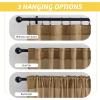 imageNICETOWN Linen Curtains for Windows 84 inch Length Rod Pocket ampamp Back Tab Semi Sheer Linen Curtains ampamp Drapes Privacy with Light Through for BedroomLiving Room Natural W52 x L84 2 PiecesCamel