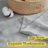 imageNICETOWN Linen Curtains for Windows 84 inch Length Rod Pocket ampamp Back Tab Semi Sheer Linen Curtains ampamp Drapes Privacy with Light Through for BedroomLiving Room Natural W52 x L84 2 PiecesCharcoal Gray
