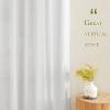 imageNICETOWN Linen Curtains for Windows 84 inch Length Rod Pocket ampamp Back Tab Semi Sheer Linen Curtains ampamp Drapes Privacy with Light Through for BedroomLiving Room Natural W52 x L84 2 PiecesWhite