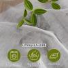 imageNICETOWN White Linen Curtains 84 inch Length Tab Top Soft Semi Sheer Flax Window Treatments Privacy with Light Filtering Vertical Drapes for BedroomLiving Room W52 x L84 2 PanelsGrey