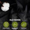 imageNICETOWN White Linen Curtains 84 inch Length Tab Top Soft Semi Sheer Flax Window Treatments Privacy with Light Filtering Vertical Drapes for BedroomLiving Room W52 x L84 2 PanelsBlack