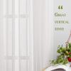 imageNICETOWN White Linen Curtains 84 inch Length Tab Top Soft Semi Sheer Flax Window Treatments Privacy with Light Filtering Vertical Drapes for BedroomLiving Room W52 x L84 2 PanelsWhite