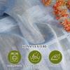 imageNICETOWN White Linen Curtains 84 inch Length Tab Top Soft Semi Sheer Flax Window Treatments Privacy with Light Filtering Vertical Drapes for BedroomLiving Room W52 x L84 2 PanelsSea Mist
