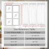 imageNICETOWN Forest Green Linen Door Curtains for French Door Windows 26 x 72 Inch for Glass Window Thermal Insulated Shade for Bedroom 1 PanelCream