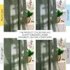 imageNICETOWN Linen Blend Greyish Green Curtains 84 inches Long 2 Panels Set Rod Pocket ampamp Back Tab Privacy Added Thick Flax Semi Sheer Window Treatments for BedroomFarmhouse W55 x L84Forest Green