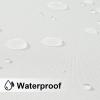 imageNICETOWN Outdoor Curtains for Patio Waterproof with Zipper Connects 2 Panels W54 x L108 in Gazebo Curtains Top Grommet ampamp Bottom Back Tab with Rope Windproof ampamp Privacy Sun Shades for Porch TaupeWhite