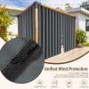 imageNICETOWN Outdoor Curtains for Patio Waterproof with Zipper Connects 2 Panels W54 x L108 in Gazebo Curtains Top Grommet ampamp Bottom Back Tab with Rope Windproof ampamp Privacy Sun Shades for Porch TaupeGrey
