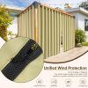 imageNICETOWN Outdoor Curtains for Patio Waterproof with Zipper Connects 2 Panels W54 x L108 in Gazebo Curtains Top Grommet ampamp Bottom Back Tab with Rope Windproof ampamp Privacy Sun Shades for Porch TaupeBuff