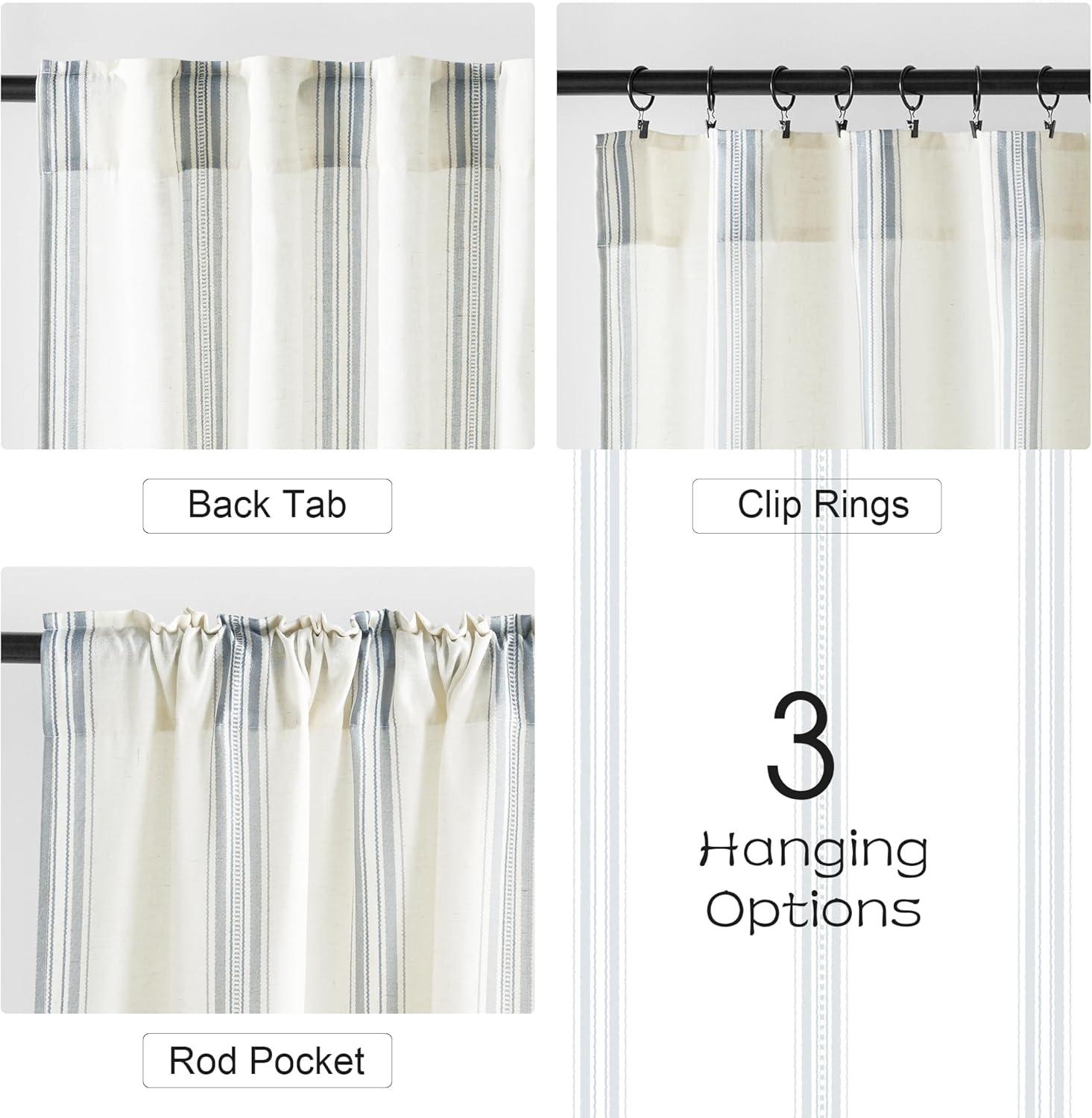 imageNICETOWN 96 Inches Long Buffalo Plaid Light Filtering Window CurtainsFarmhouse Rod Pocket Back Tab Drapes for Bedroom Livin Room Privacy Window Treatment Set 52quot W x 96quot L Christmas RedSea Blue