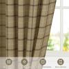 imageNICETOWN 96 Inches Long Buffalo Plaid Light Filtering Window CurtainsFarmhouse Rod Pocket Back Tab Drapes for Bedroom Livin Room Privacy Window Treatment Set 52quot W x 96quot L Christmas RedGrid Pattern  Linen