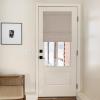 imageNICETOWN Cordless French Door Curtain Natural Linen 100 Blackout W24 x L64 in Roman Shade for Doors with Adhesive Top ampamp Magnetic Lift Privacy ampamp Thermal Window Shade for Kitchen 1 PanelTaupe