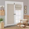 imageNICETOWN Cordless French Door Curtain Natural Linen 100 Blackout W24 x L64 in Roman Shade for Doors with Adhesive Top ampamp Magnetic Lift Privacy ampamp Thermal Window Shade for Kitchen 1 PanelNatural