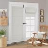 imageNICETOWN Cordless French Door Curtain Natural Linen 100 Blackout W24 x L64 in Roman Shade for Doors with Adhesive Top ampamp Magnetic Lift Privacy ampamp Thermal Window Shade for Kitchen 1 PanelOff White